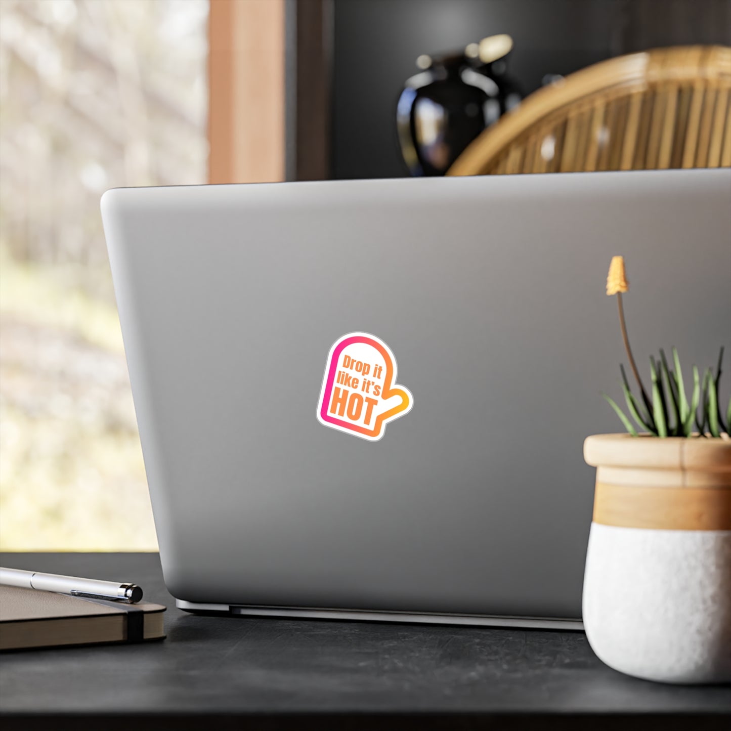 Drop it like it's hot sticker